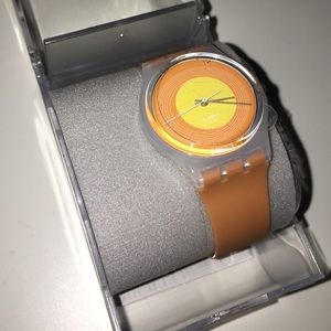 Orange Swatch Watch